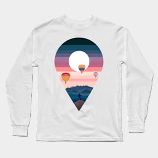 landscape of balloons Long Sleeve T-Shirt